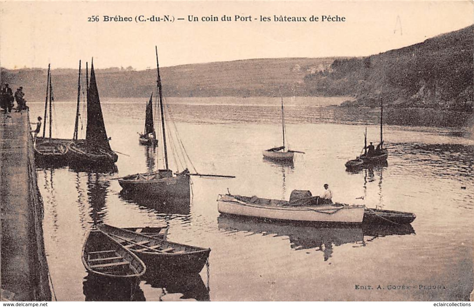 Bréhec     22       Un Coin Du Port.  Bâteaux De Pêche    (voir Scan) - Andere & Zonder Classificatie