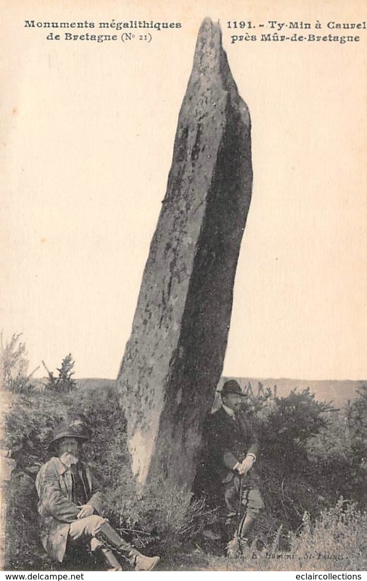 Caurel           22       Le Mégalite . Menhir . Ty-Men   (voir Scan) - Caurel