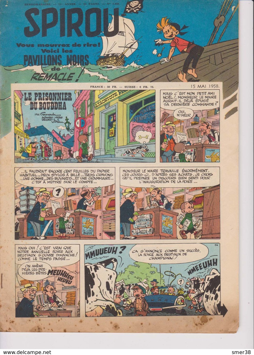 Spirou  N°1048 - 15 Mai 1958 - Spirou Magazine