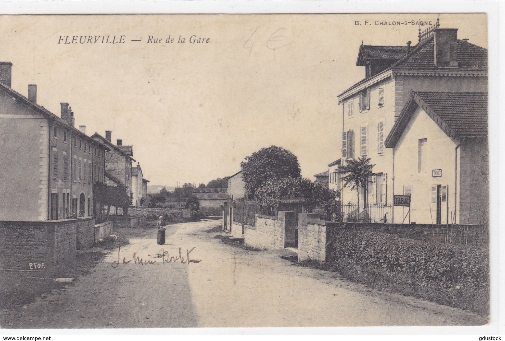 Saône-et-Loire - Fleurville - Rue De La Gare - Autres & Non Classés