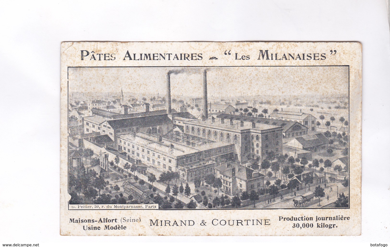 CPA DPT 94 MAISONS ALFORT, PATES ALIMENTAIRES LES MILANAISES, USINE MODELE, MIRAND ET COURTINE - Maisons Alfort