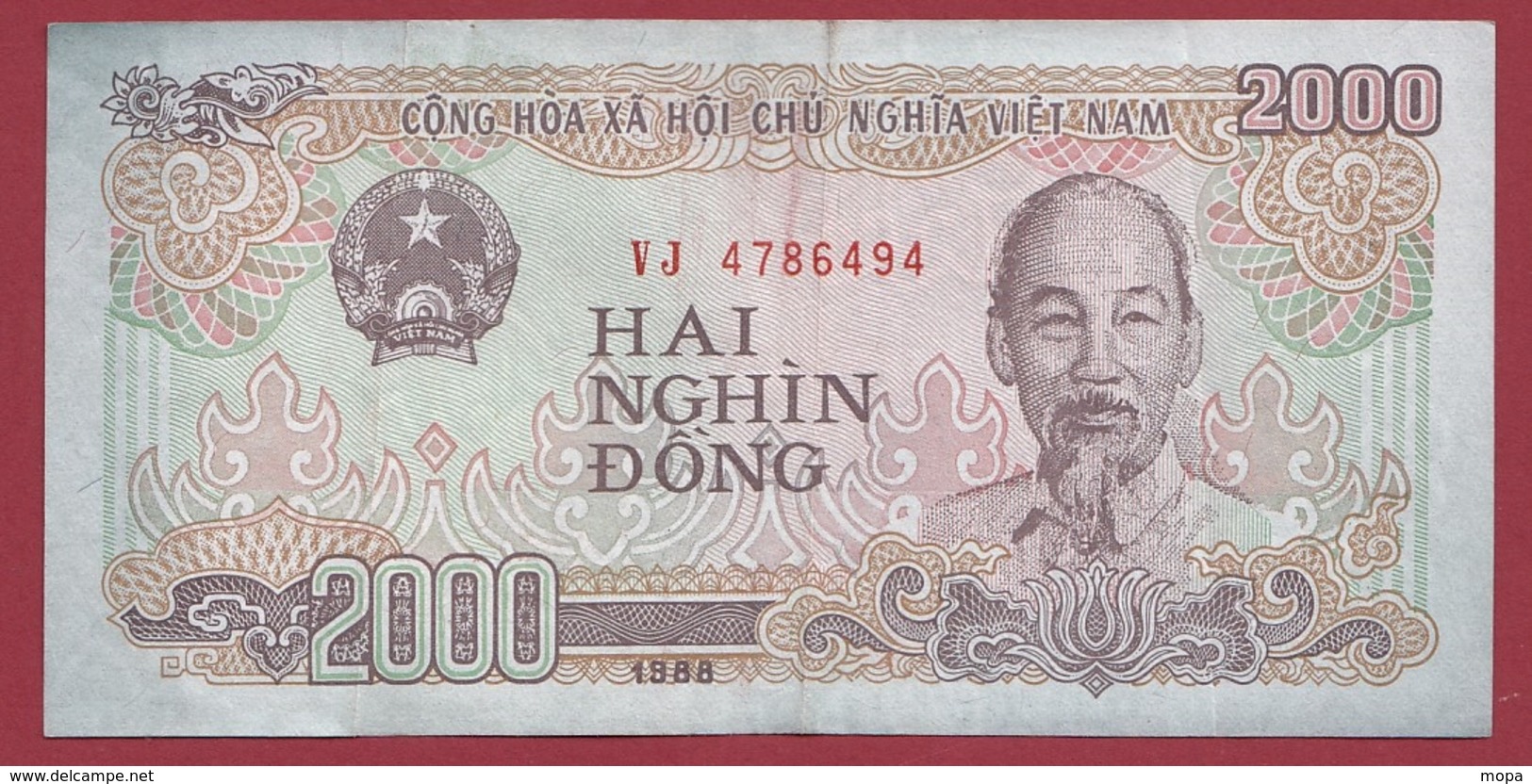 Viêt -Nam 2000 Dong 1988 Dans L 'état - Vietnam