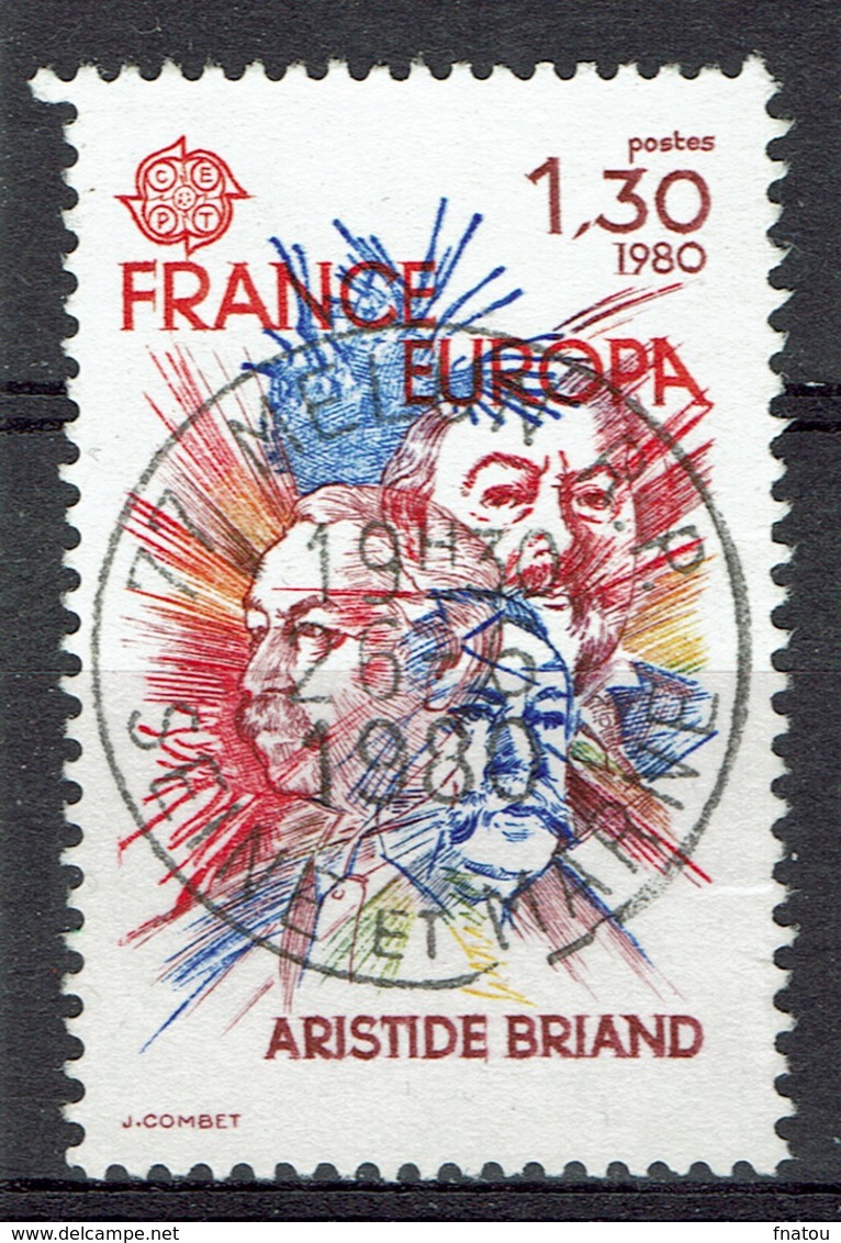 France, EUROPA, Aristide Briand (1862-1932), French Statesman, 1980, VFU - Used Stamps