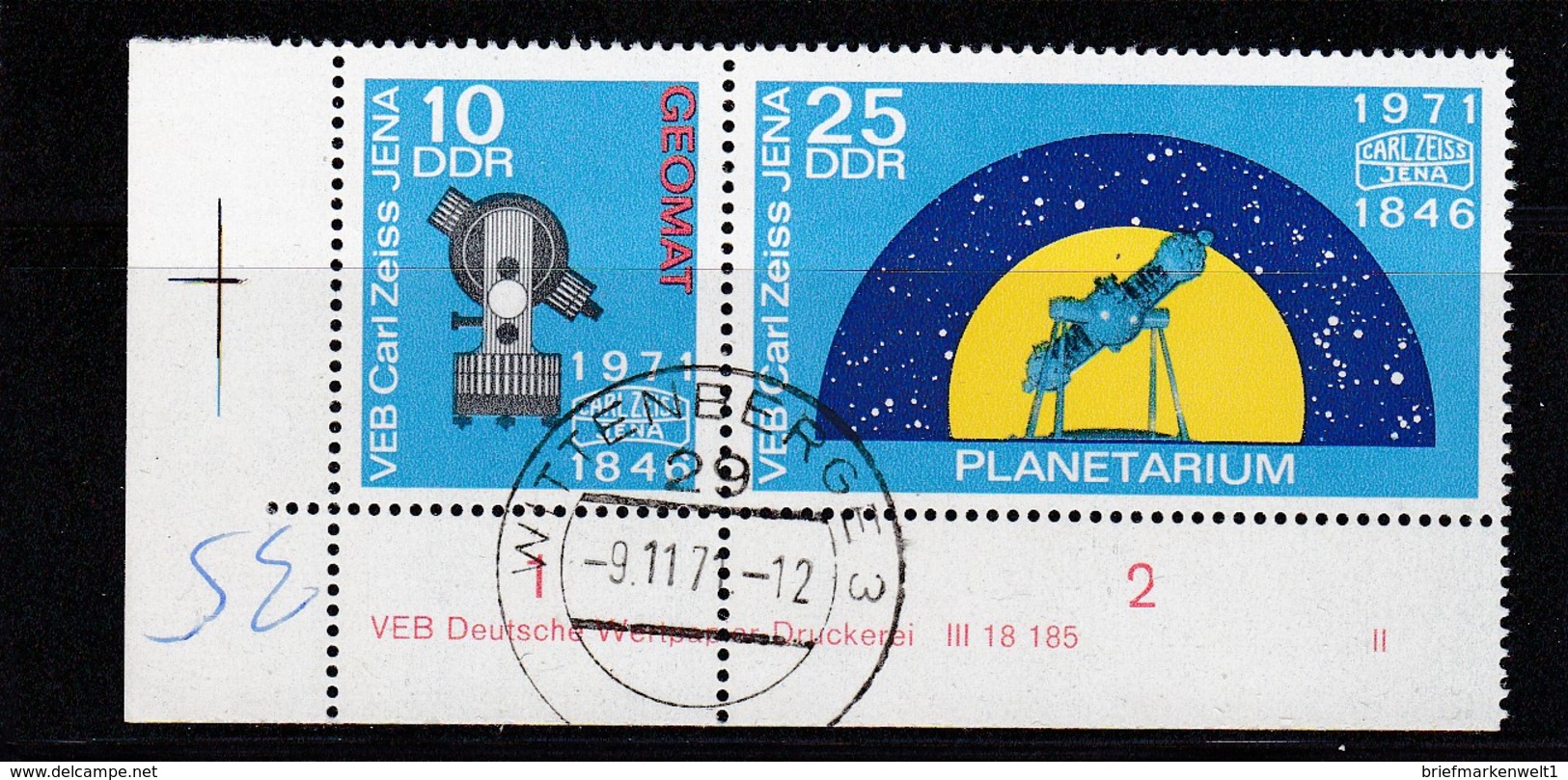 DDR, Nr. 1714/15 ZD DV, Gest. (K 4148f) - Gebraucht