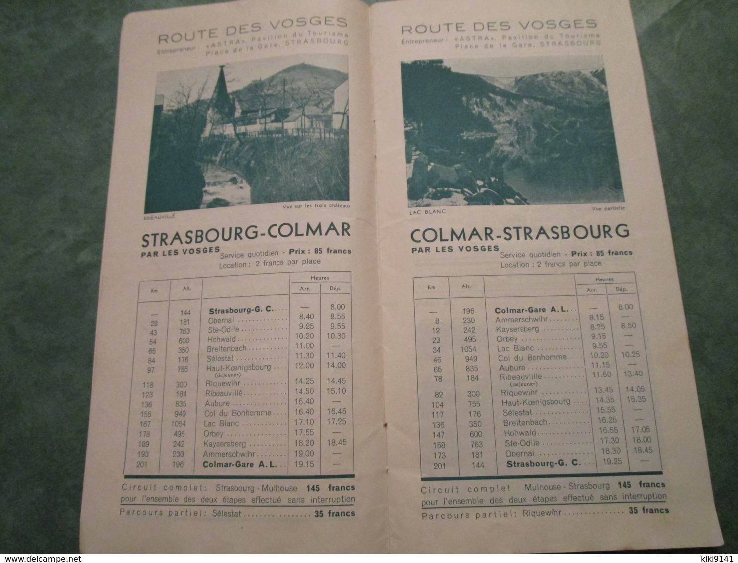 CHEMINS DE FER D'ALSACE ET DE LORRAINE - Services Automobiles Touristiques (20 Pages) - Railway