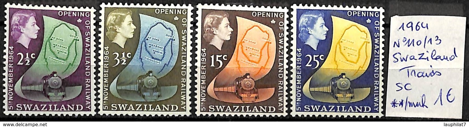 [830269]TB//**/Mnh-Swaziland 1964 - N° 11013, Série Complète, Trains - Trains