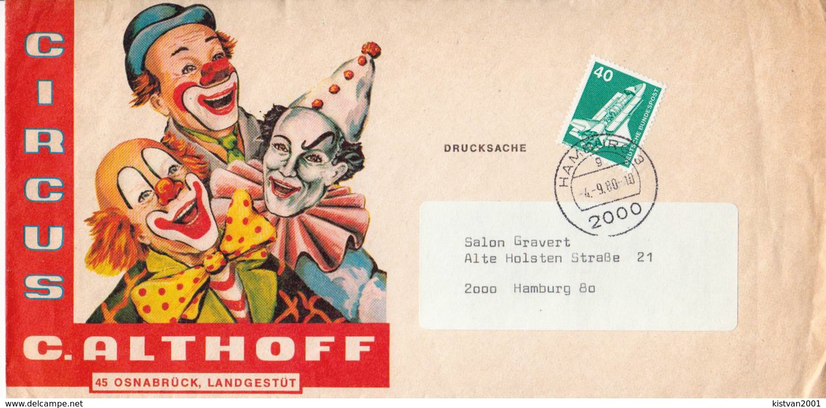 Postal History: Germany Cover With Circus Cachet - Circus