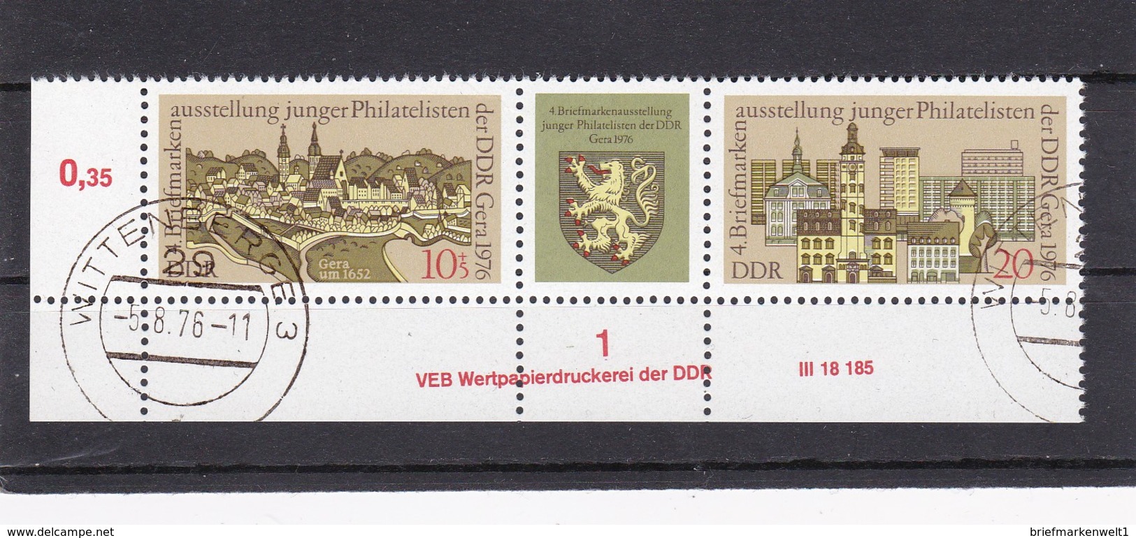 DDR, Nr. 2153/54 ZD DV, Gest. (K 4149i) - Used Stamps