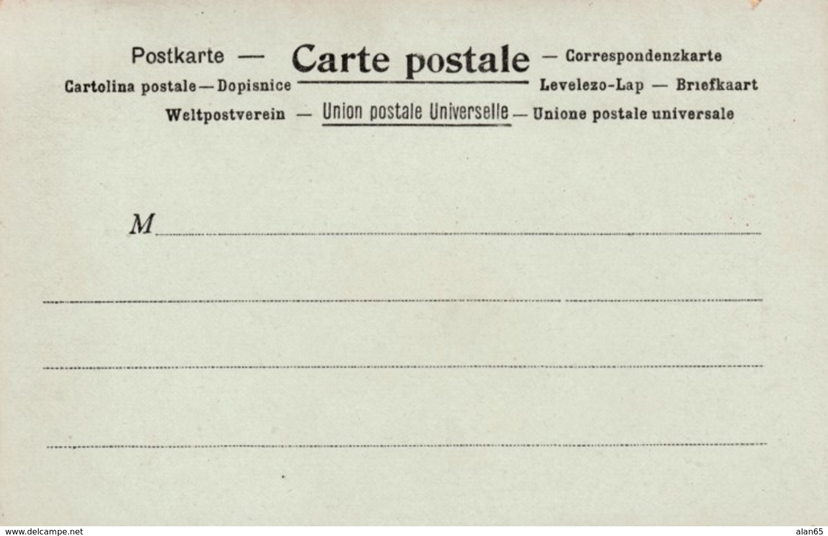 La Poste En Angleterre English Postal Service Mail Delivery Theme, Stamp Image, C1890s/1900s Vintage Postcard - Postal Services