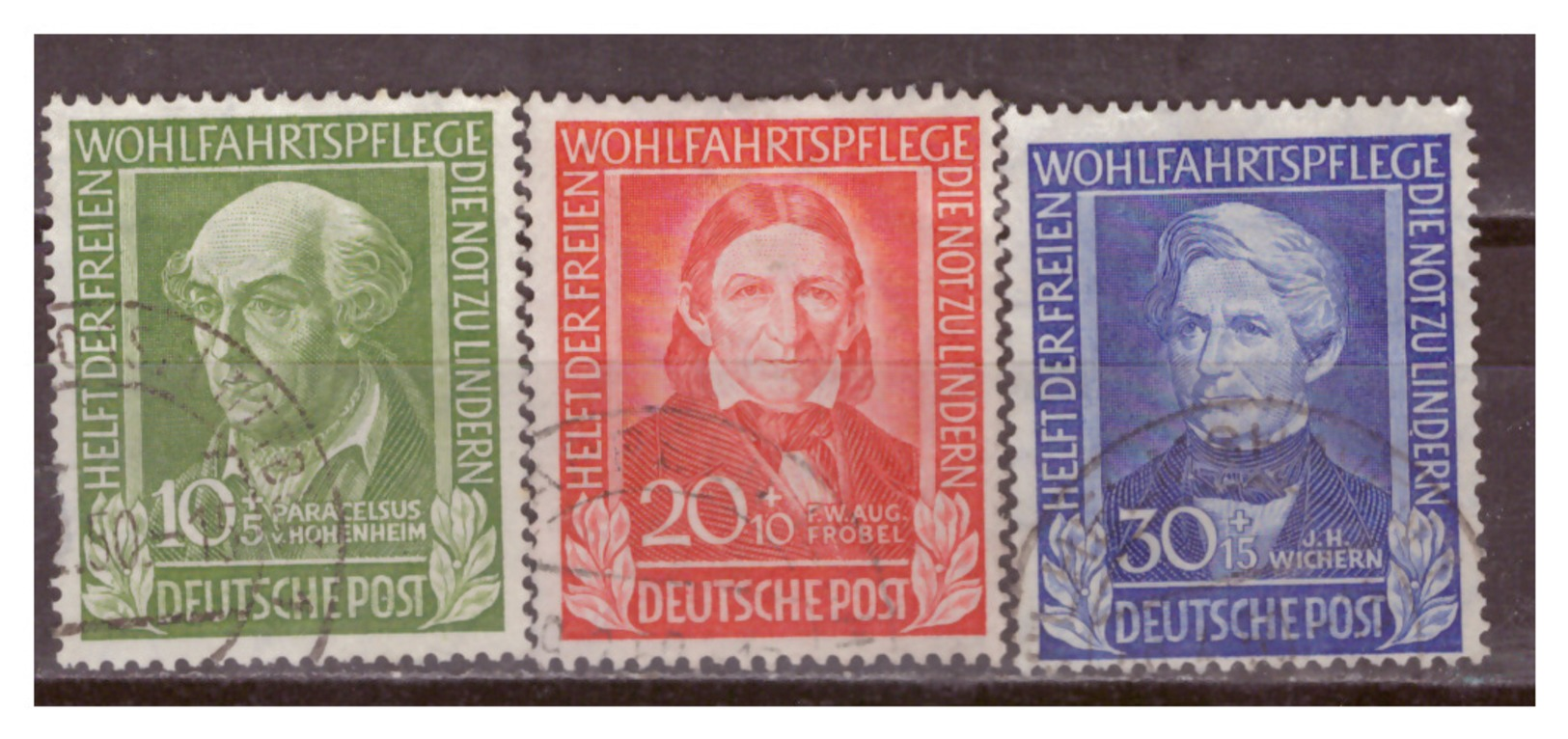 Bund  1949, Nr. 118-20, Gestempelt - Usados