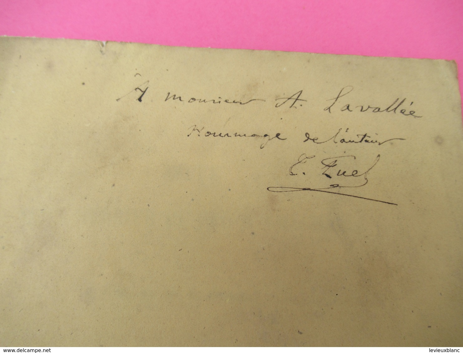 Notice/Botanique/Note Sur L'herbier De Feu M CHAUBARD/Dr PUEL/Dédicace à Alphonse LAVALLEE/Martinet/Agen/1860 MDP83 - Signierte Bücher