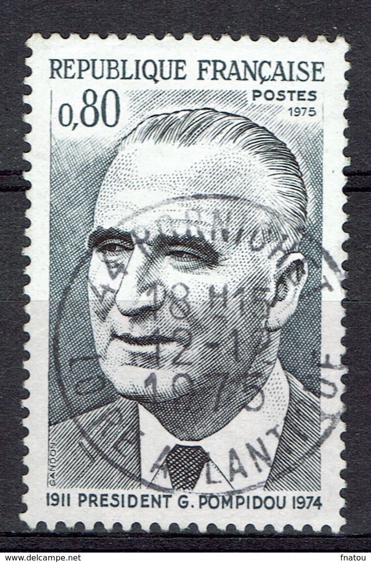 France, Georges Pompidou, President Of The French Republic, 1975, VFU - Used Stamps