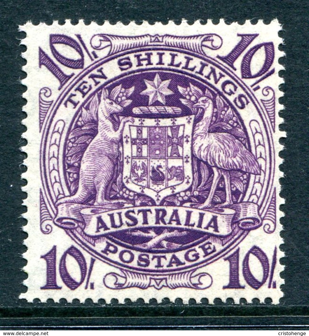 Australia 1948-56 Definitives - Wmk Upright - 10/- Coat Of Arms LHM (SG 224b) - Mint Stamps