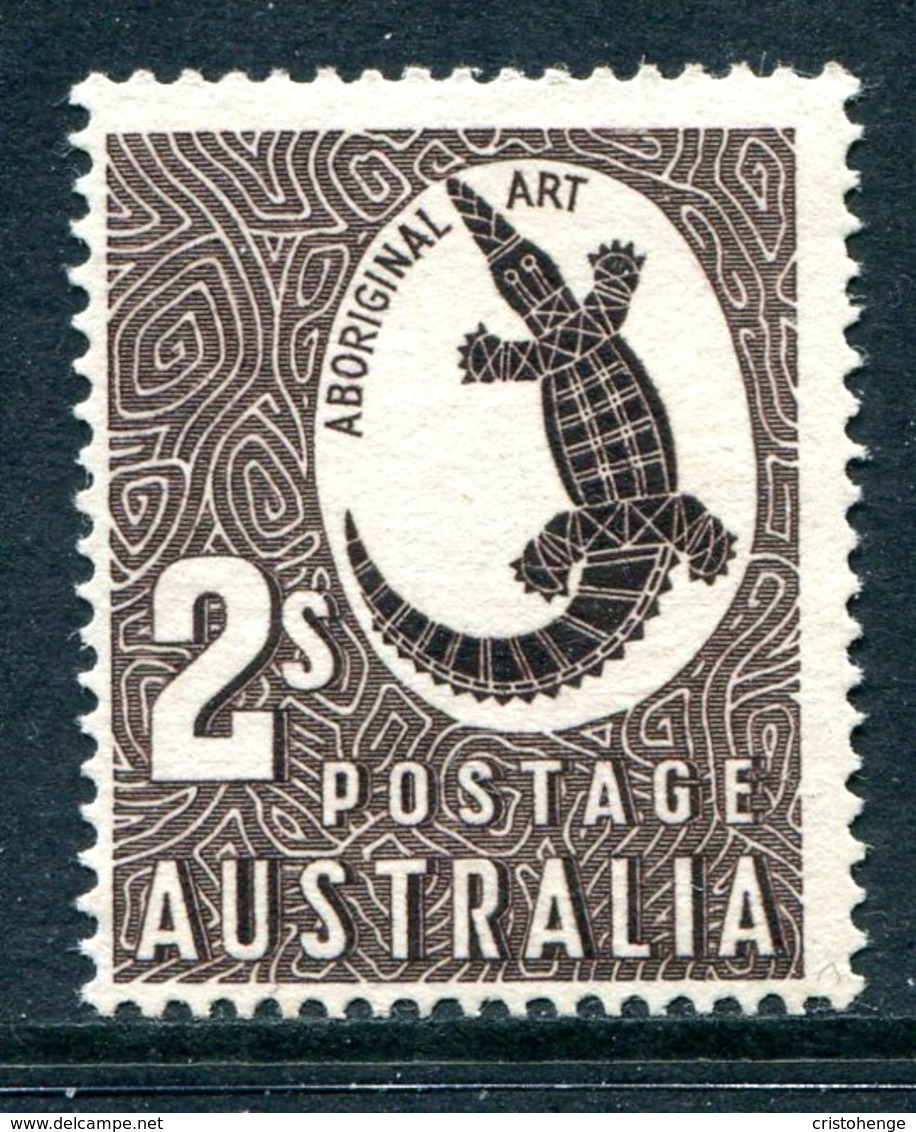 Australia 1948-56 Definitives - No Wmk. - 2/- Aboriginal Art HM (SG 224f) - Gum Disturbance - Neufs