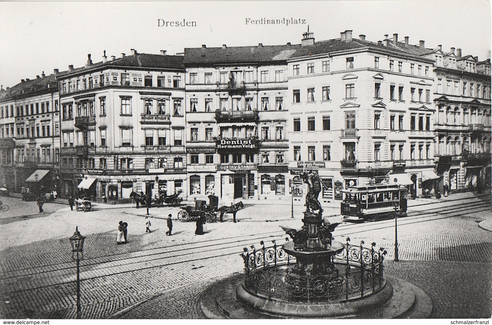 Repro Foto Dresden Ferdinandplatz Gänsediebbrunnen A Victoriastraße Ferdinandstraße Walpurgisstraße Prager Straße - Sonstige & Ohne Zuordnung