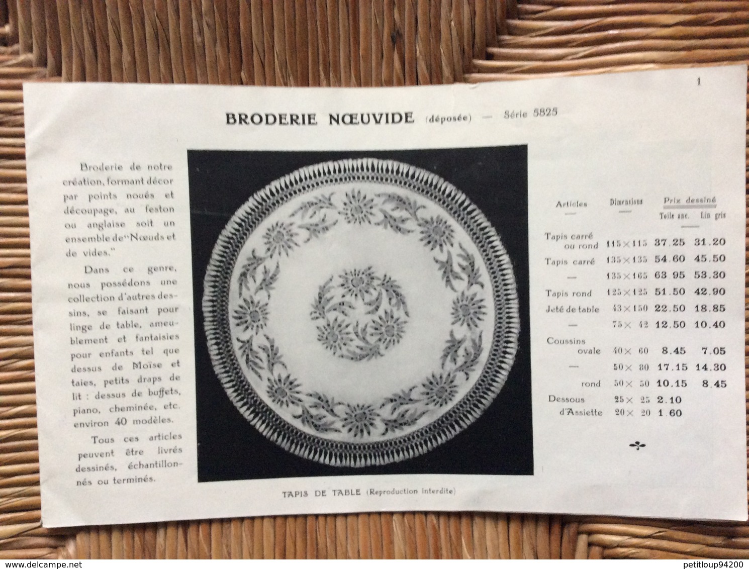 CATALOGUE STEINER FRÈRES  Aux Broderies Parisiennes *BRODERIE *LAYETTE *AMEUBLEMENT *DESSUS DE BERCEAUX Et TAIES - Punto Croce