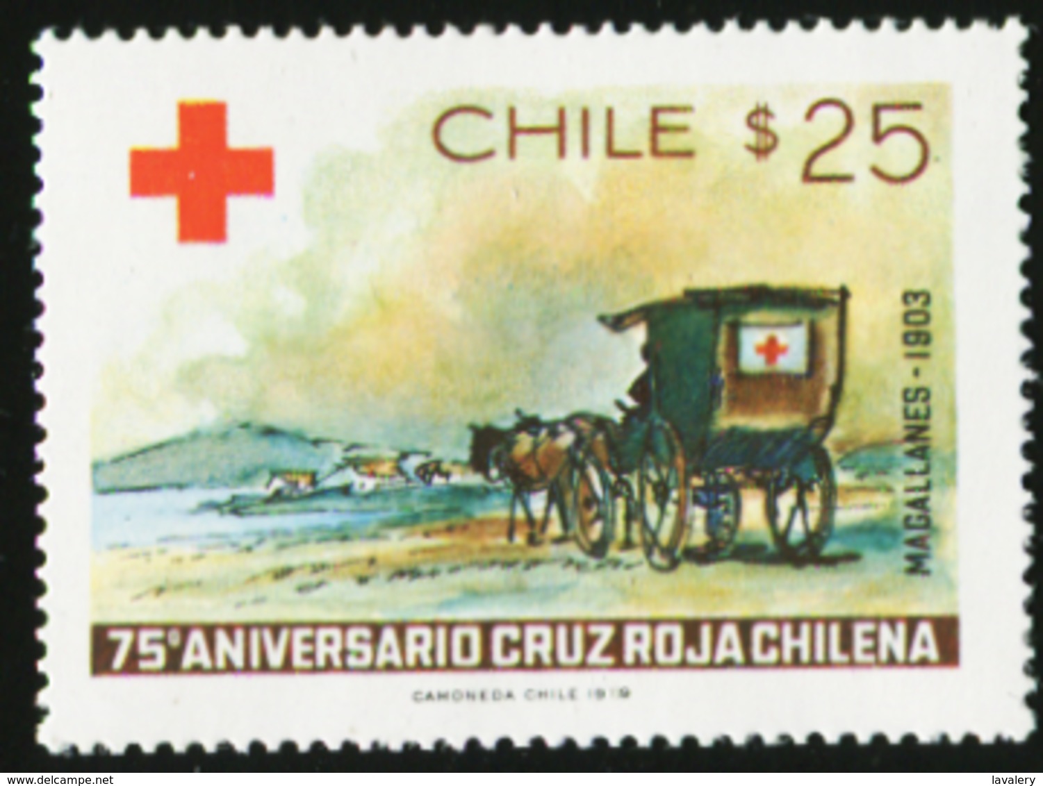 CHILE 1979 75th Anniversary Of Red Cross Horses Animals Fauna MNH - Horses