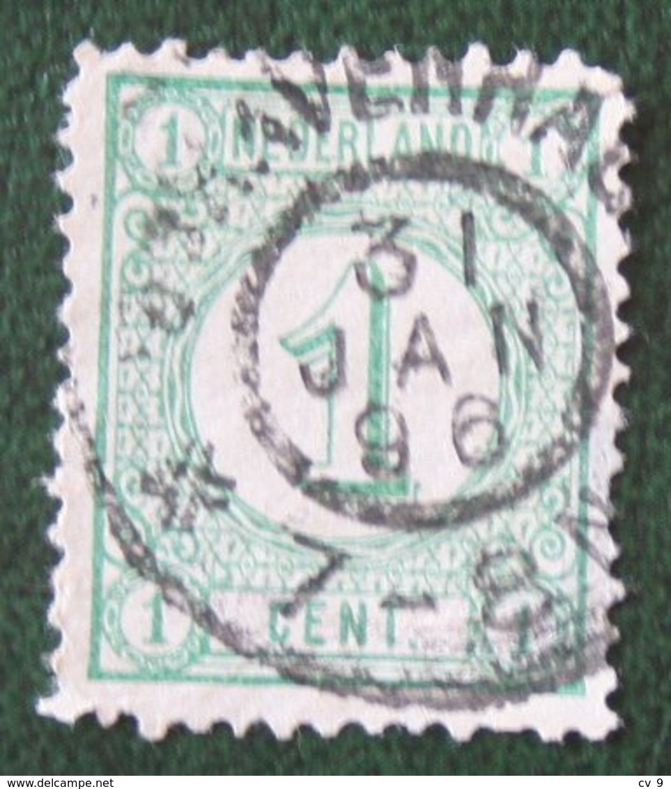 READ Cijfer Cipher Cifre Cifra Zegel 1 Cent Synthetische Druk NVPH 31a 31 A (Mi 31 B) 1894 Gestempeld /Used NEDERLAND - Gebraucht