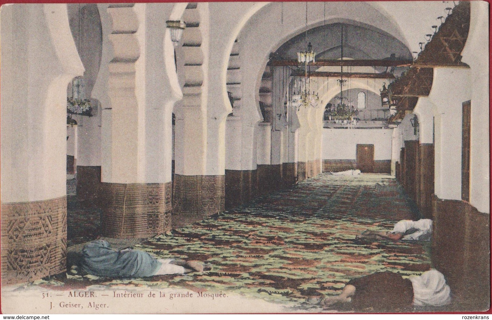 Alger Algeria La Grande Mosquee Mosque Prière Islam Muslim Muslims Praying Religion Salat Musulmans - Autres & Non Classés