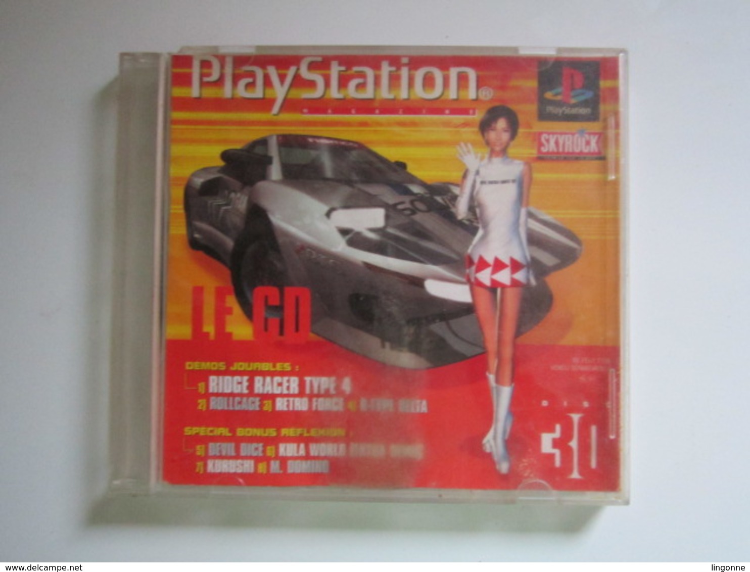Sony PlayStation DISC 30 RIDGE RACER TYPE 4 ROLLCAGE RETRO FORCE R-TYPE DELTA DEVIL DICE KULA WORLD KURUSHI M.DOMINO - Playstation