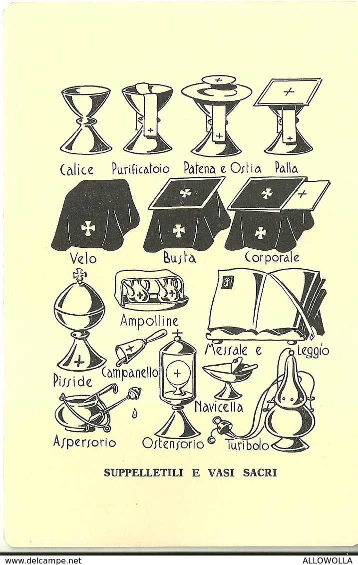 4478 " VESTI LITURGICHE E ALTARE - SUPPELLETTILI E VASI SACRI " ORIGINALE - Altri & Non Classificati