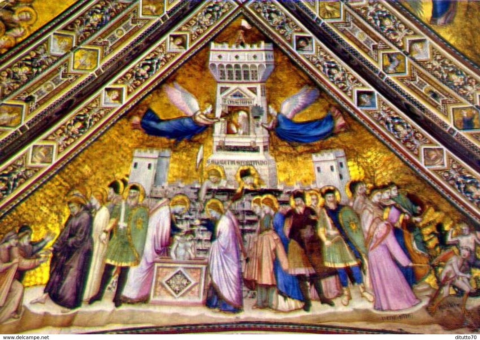 Assisi - Basilica Di S.francesco - Allegoria Della Castita - Formato Grande Viaggiata - E 11 - Altri & Non Classificati