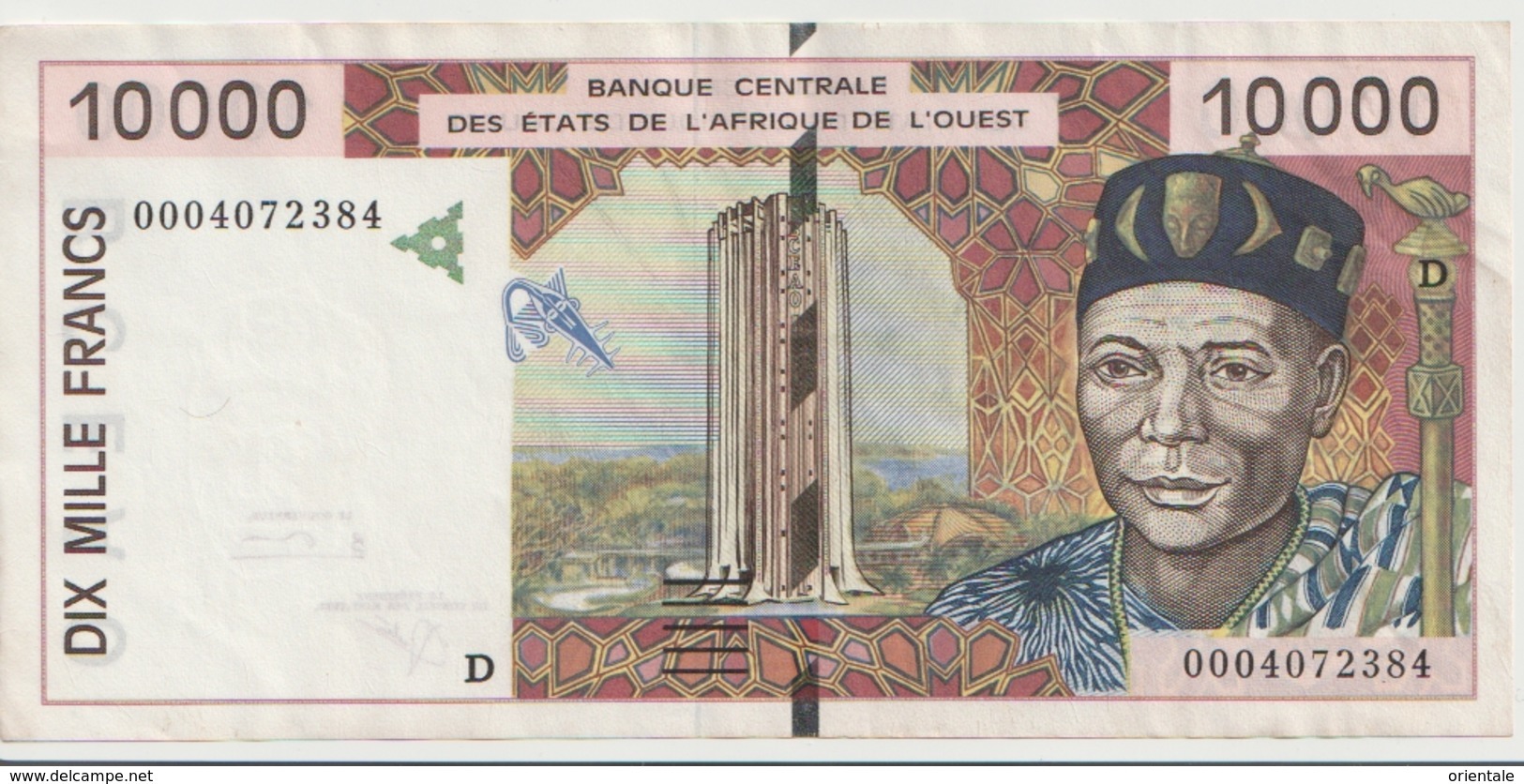 WEST AFRICAN STATES P. 414Dh 10000 F 2000 XF - Mali