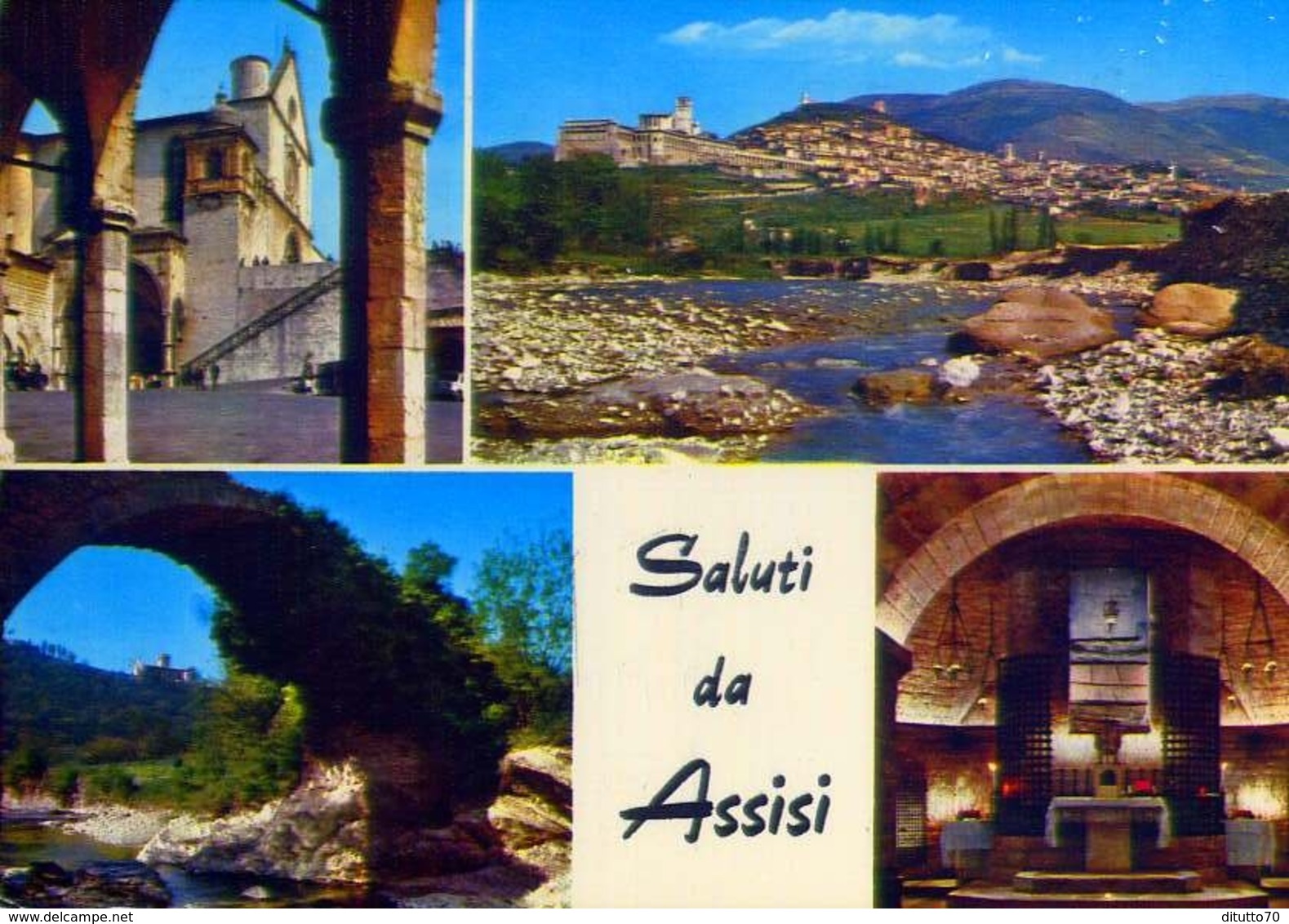 Saluti Da Assisi - Formato Grande Viaggiata – E 11 - Altri & Non Classificati