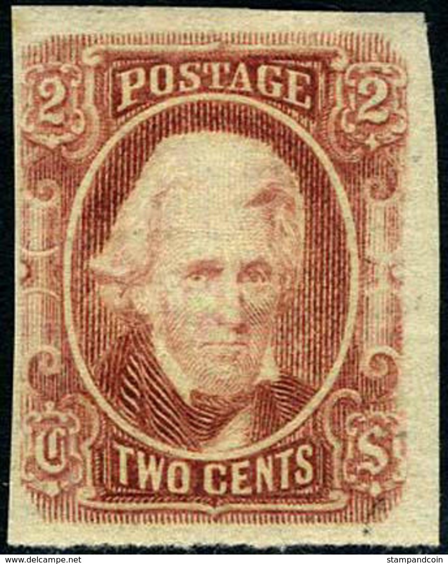 Confederate States #8 SUPERB Mint Hinged Andrew Jackson From 1863 - 1861-65 Confederate States