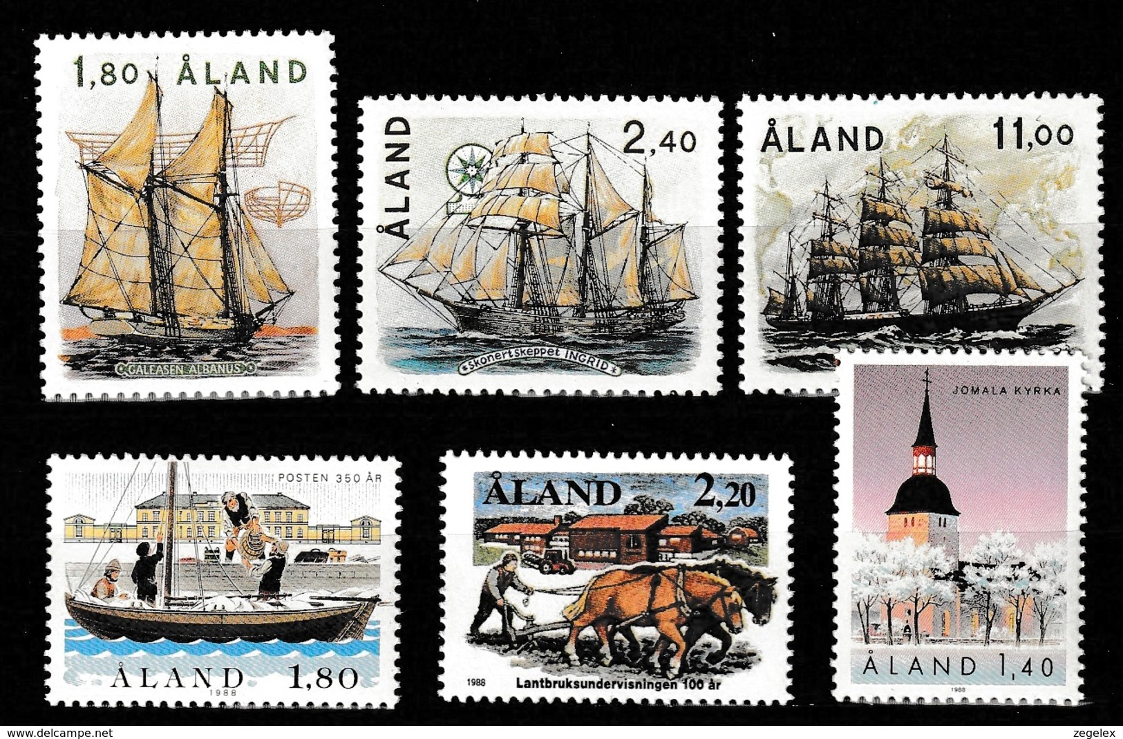 Aland 1988 - Year Complete MNH/**/Postfrisch - Ålandinseln