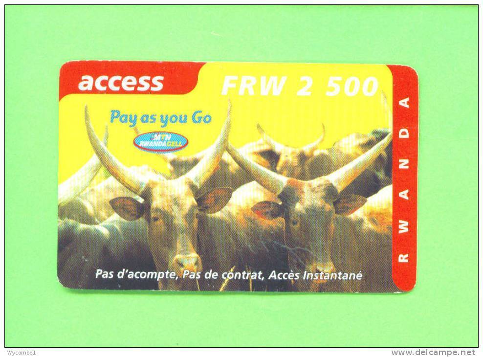 RWANDA - Remote Phonecard As Scan - Rwanda