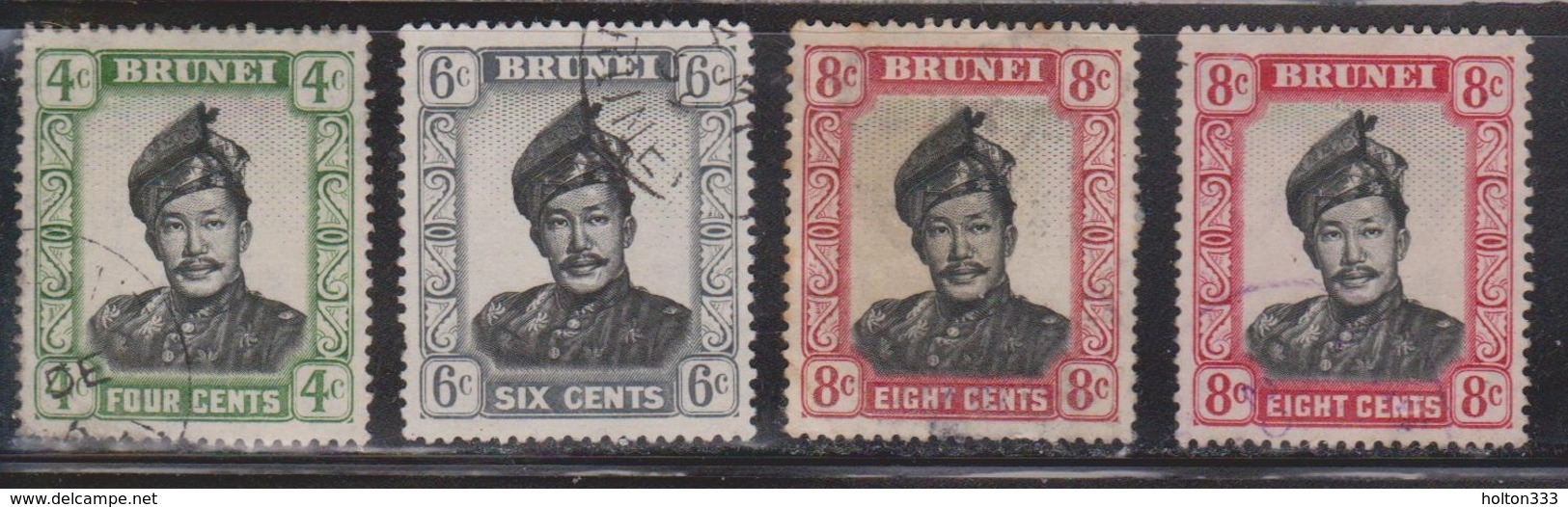 BRUNEI Scott # 86-8 Used - Sultan Omar Ali Saifuddin - Brunei (...-1984)