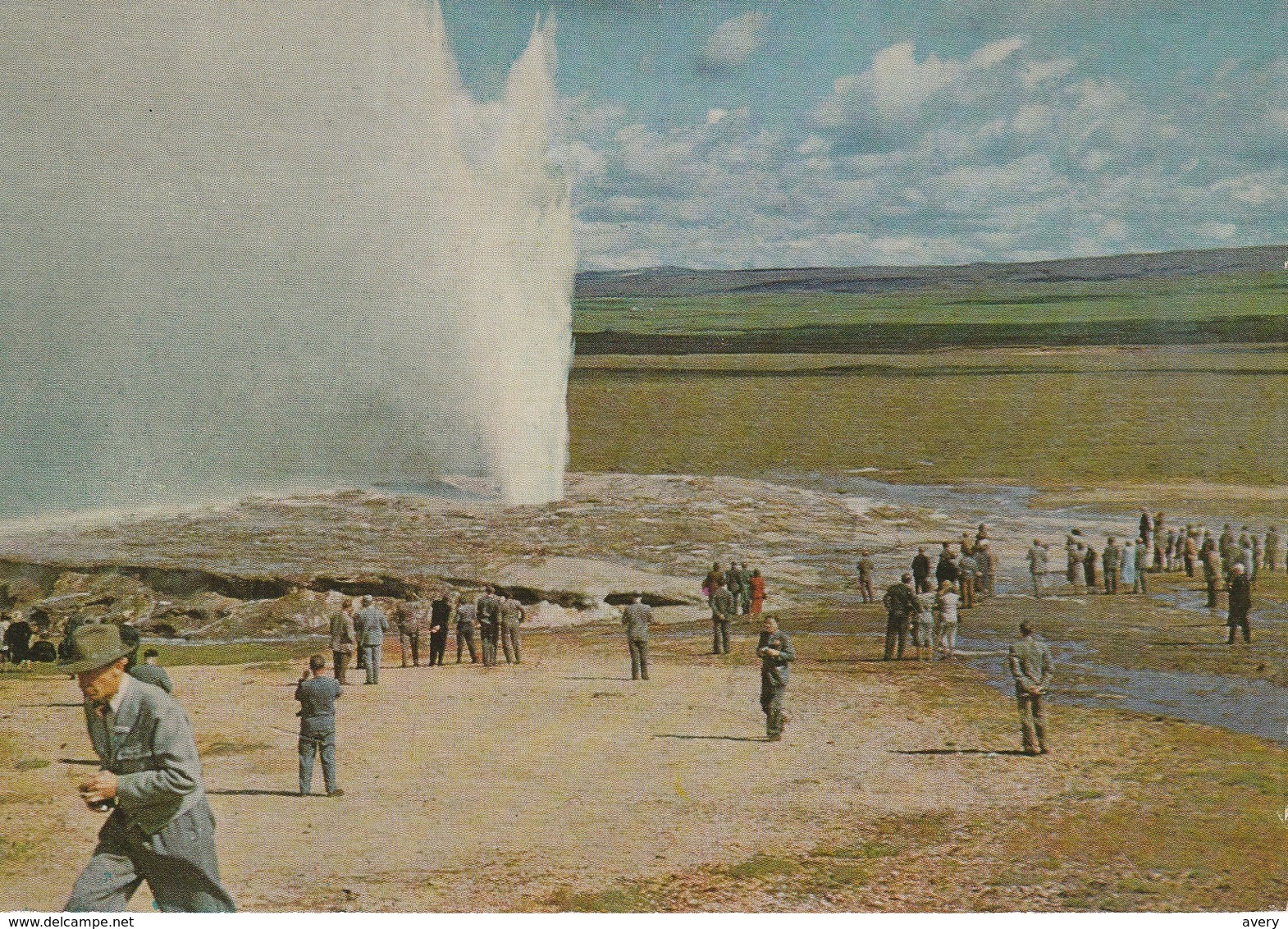 Iceland  The Great Geysir - The Famous Spouting Hot Spring - Iceland