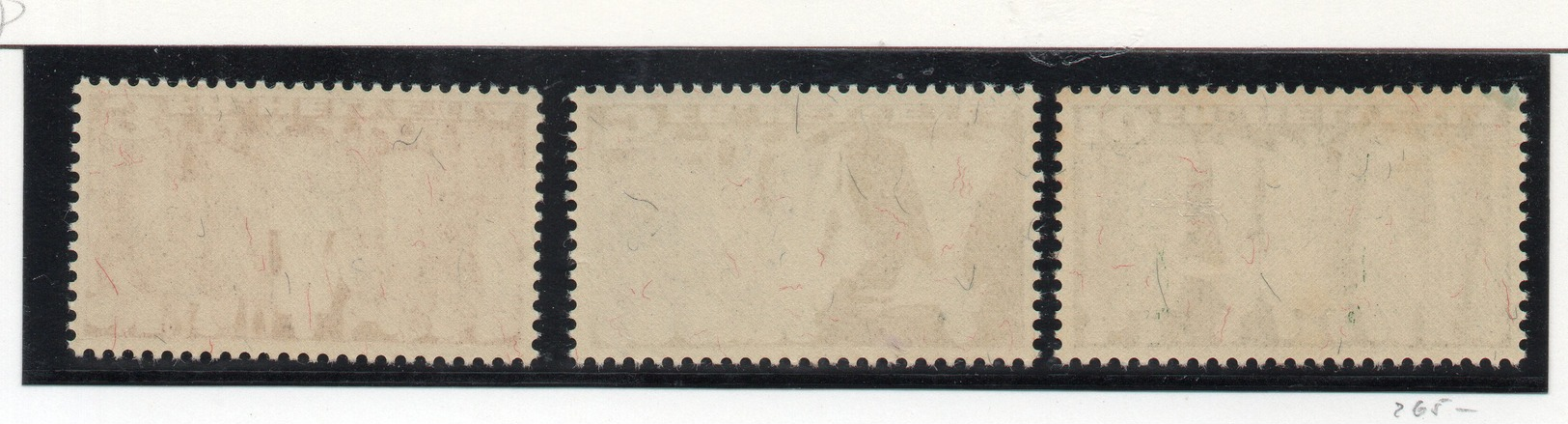 Schweiz ,,328-30 V  Xx MNH,grünlichgraues Faserpapier--sihe Scan,hochauflösend - Unused Stamps