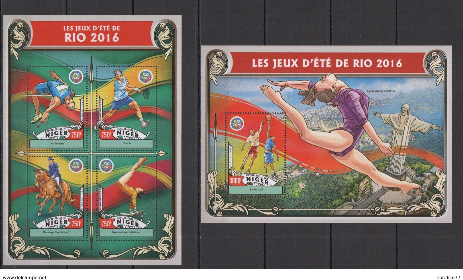 Niger 2016 - Rio 2016 Summer Games Official Issue Stamp Set Mnh - Verano 2016: Rio De Janeiro