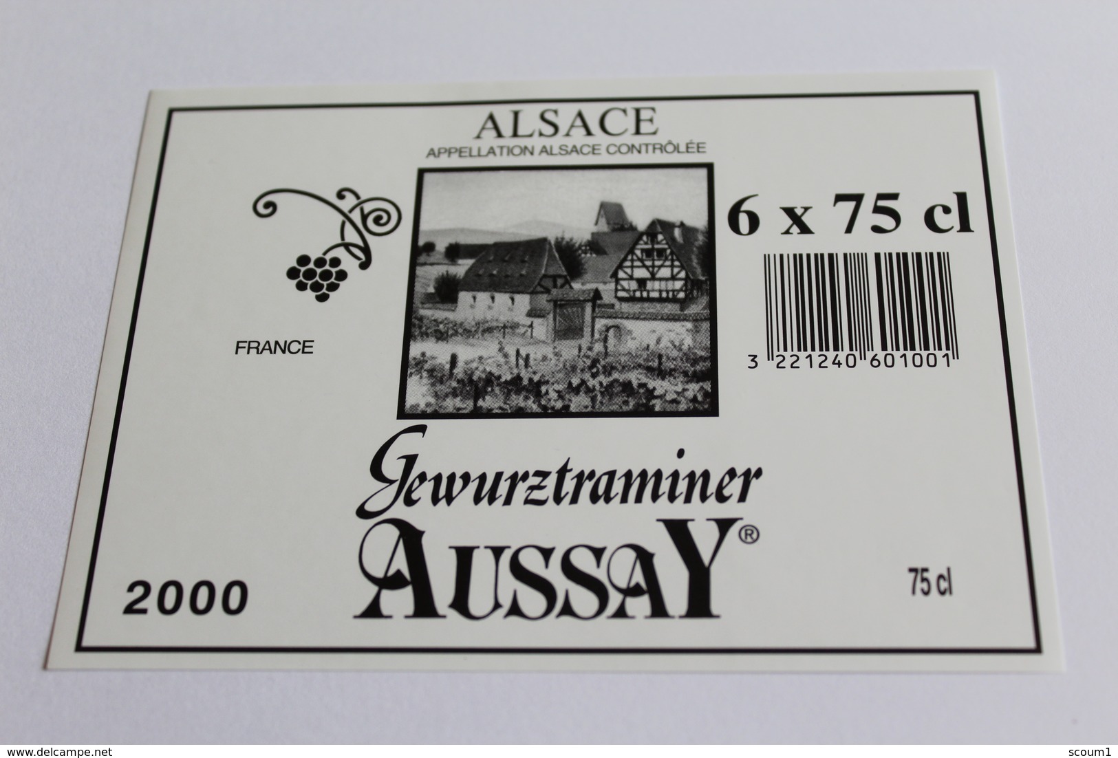 Etiquette De Vin Neuve Jamais Servie GEWURZTRAMINER    AUSSAY  2000 - Gewürztraminer