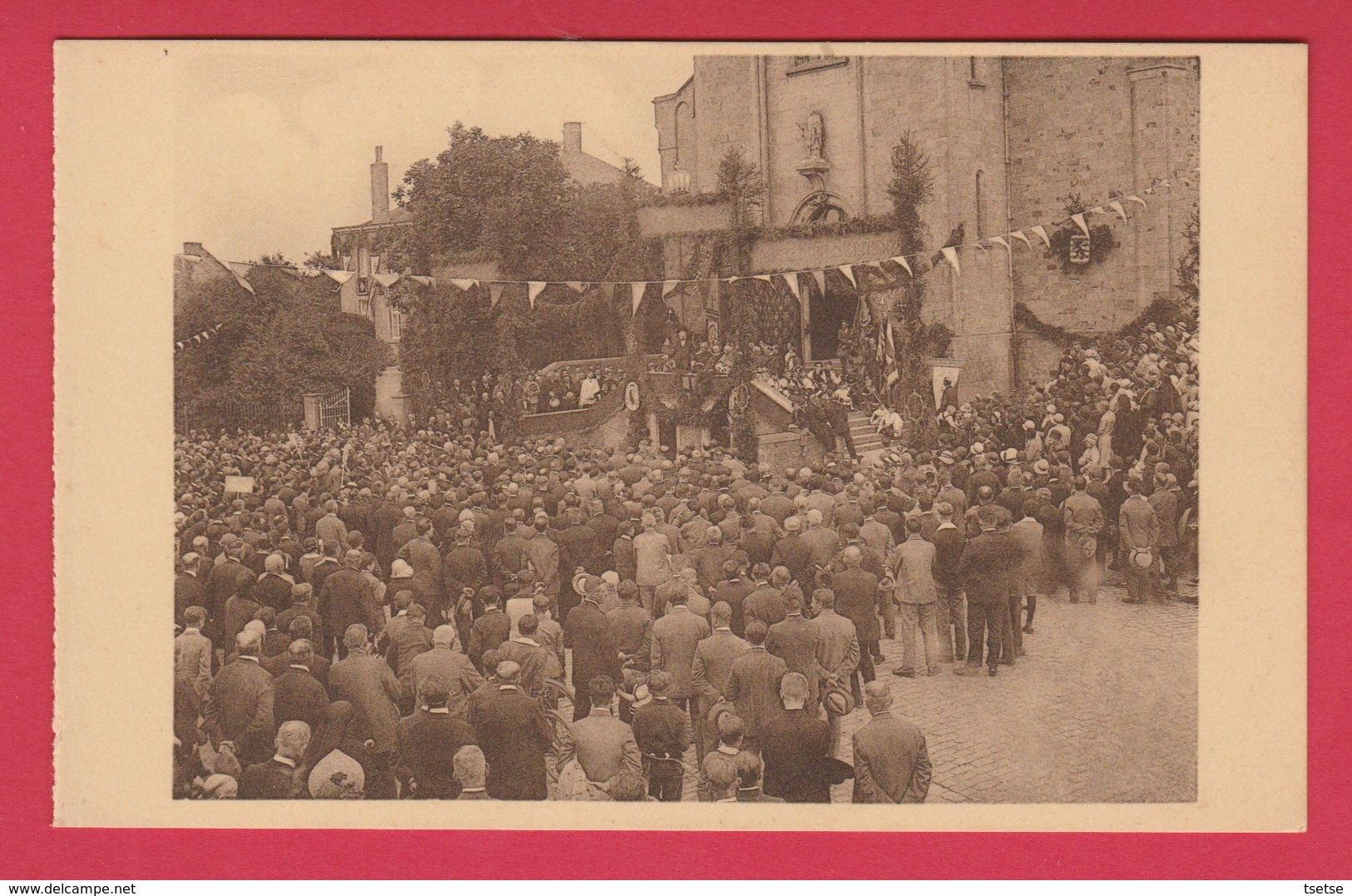 Havelange - Congrès Eucharistique Du 2 Août 1931 - La Foule En Face De L'église ( Voir Verso ) - Havelange