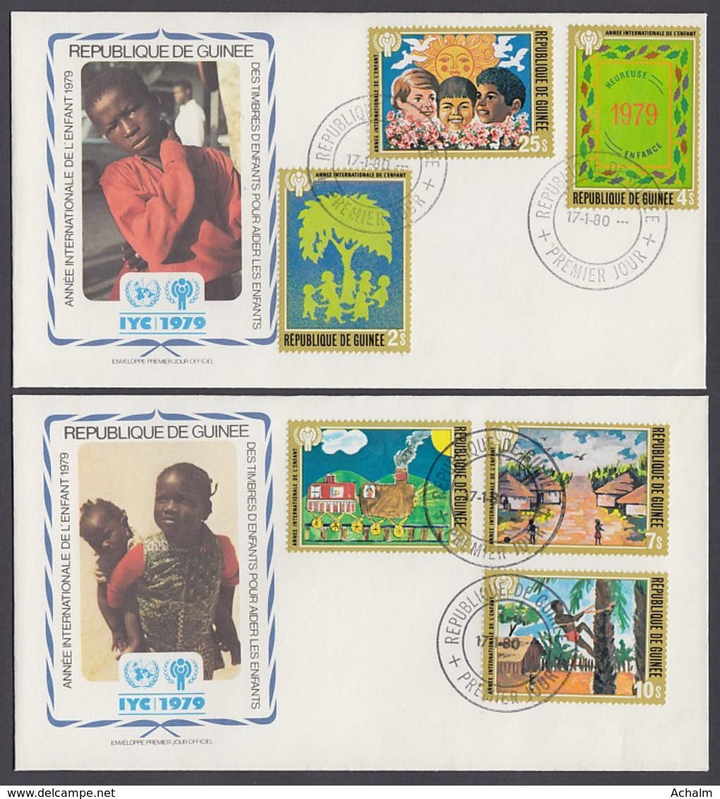 IYC FDC 1979 / Guinea - MiNr. 865-870 A / International Year Of The Child - Sonstige & Ohne Zuordnung
