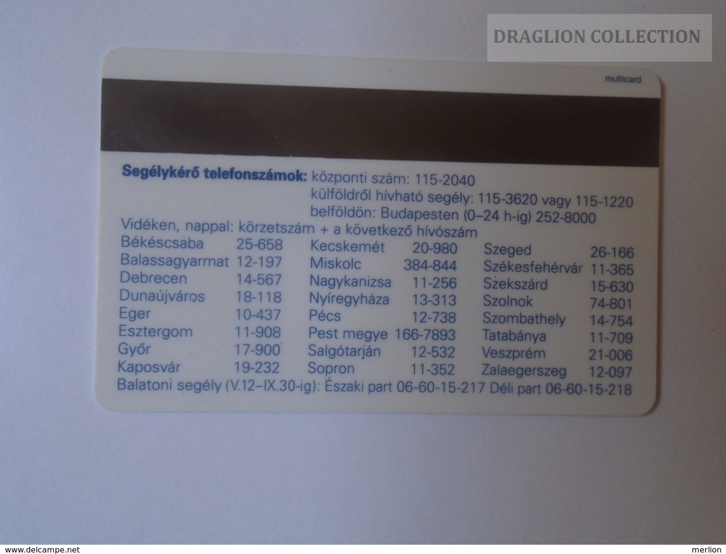 D164498  FIA - Hungarian Automobile Club - Magyar Autóklub  -  Membership Card - 1994 - Other & Unclassified