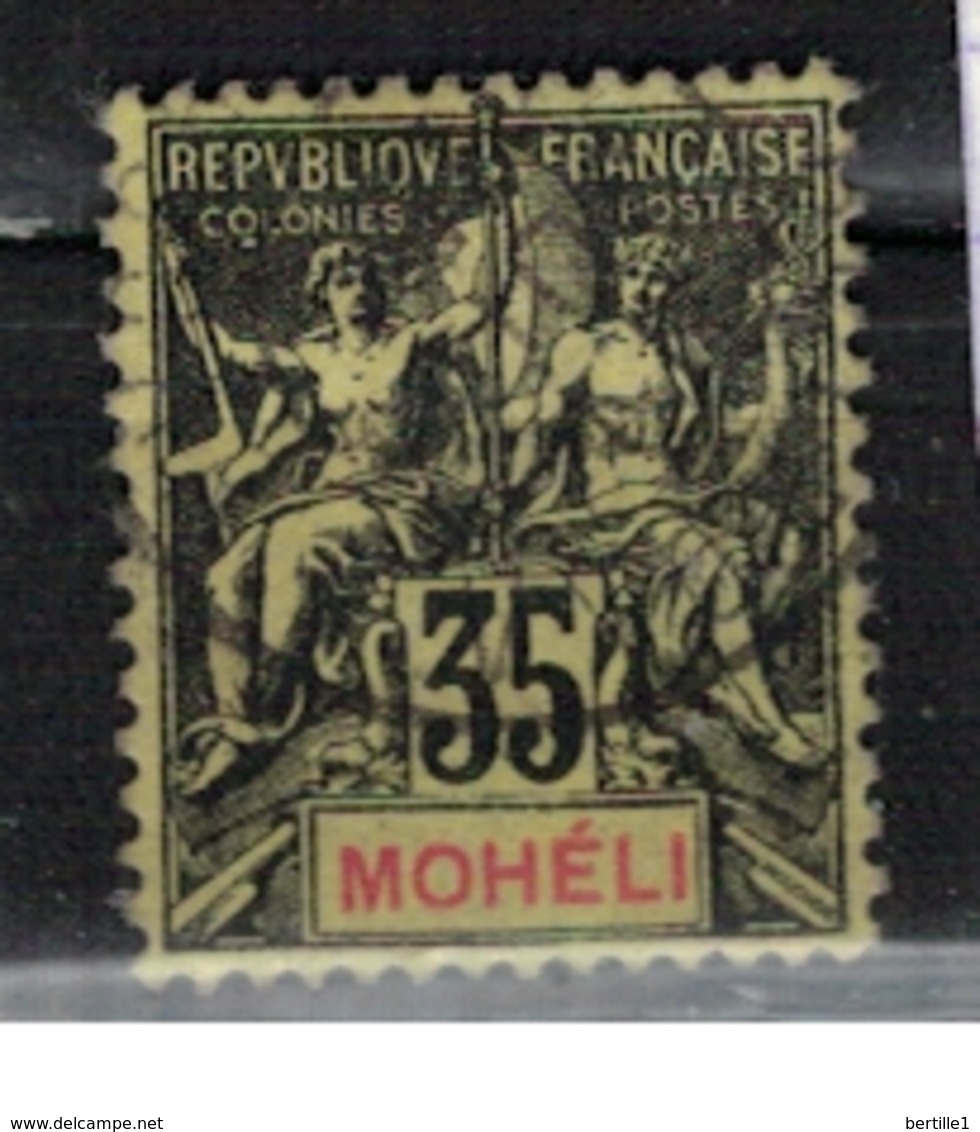 MOHELI            N° YVERT  :  9 (7)             OBLITERE     ( OB   03/61  ) - Usados