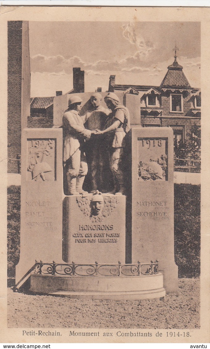 PETIT RECHAIN / MONUMENT 1914-18 - Verviers