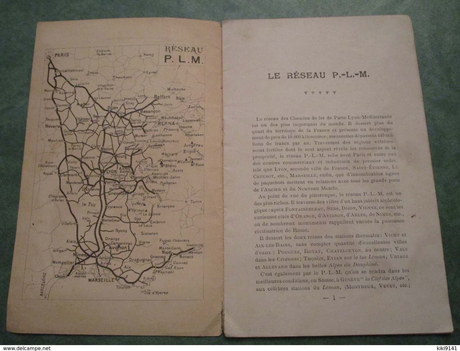 CHEMINS DE FER P.L.M. - Dauphiné-Savoie-Provence (12 Pages) - Railway