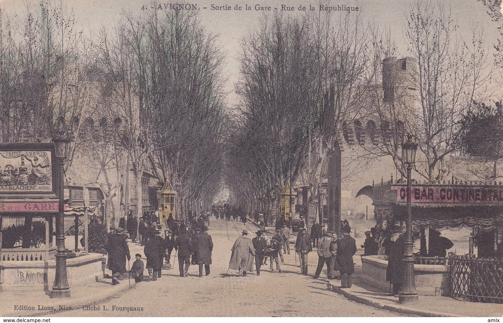 Sortie De La Gare. Dos Adresse. TBE Non écrite - Avignon