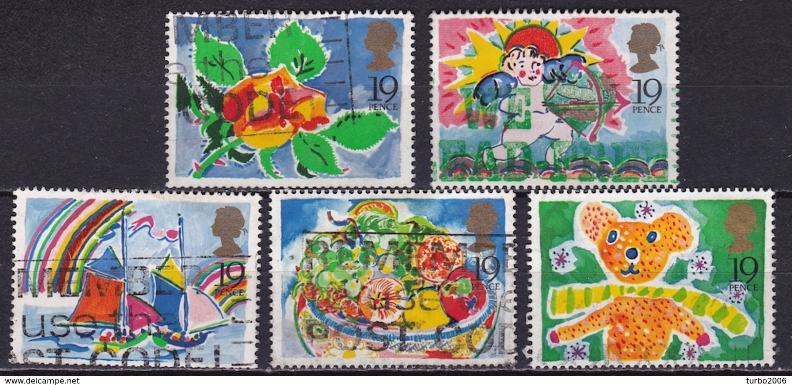 G.B. 1989 Greetings- And Congratulation Stamps Complete Used Set Michel 1189 / 1193 - Gebruikt