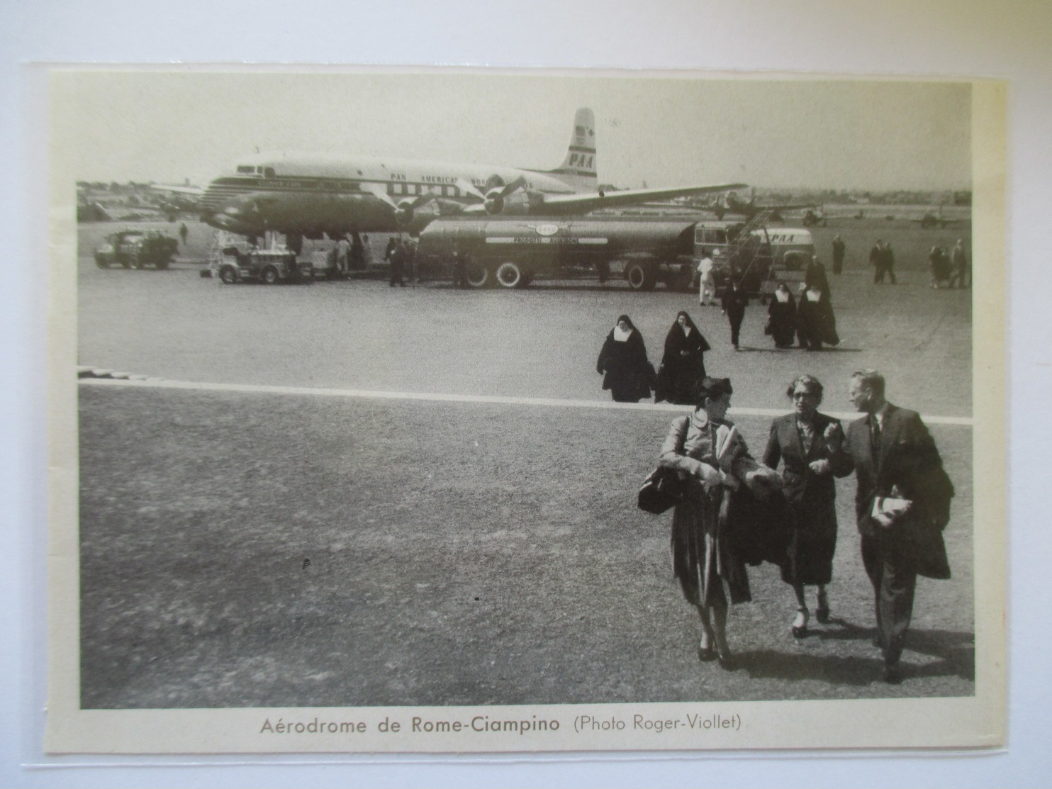 (1962) Aeroporto ROMA CIAMPINO - PAN AMERICAN AIRWAYS - Coupure De Presse Originale (encart Photo) - Documentos Históricos