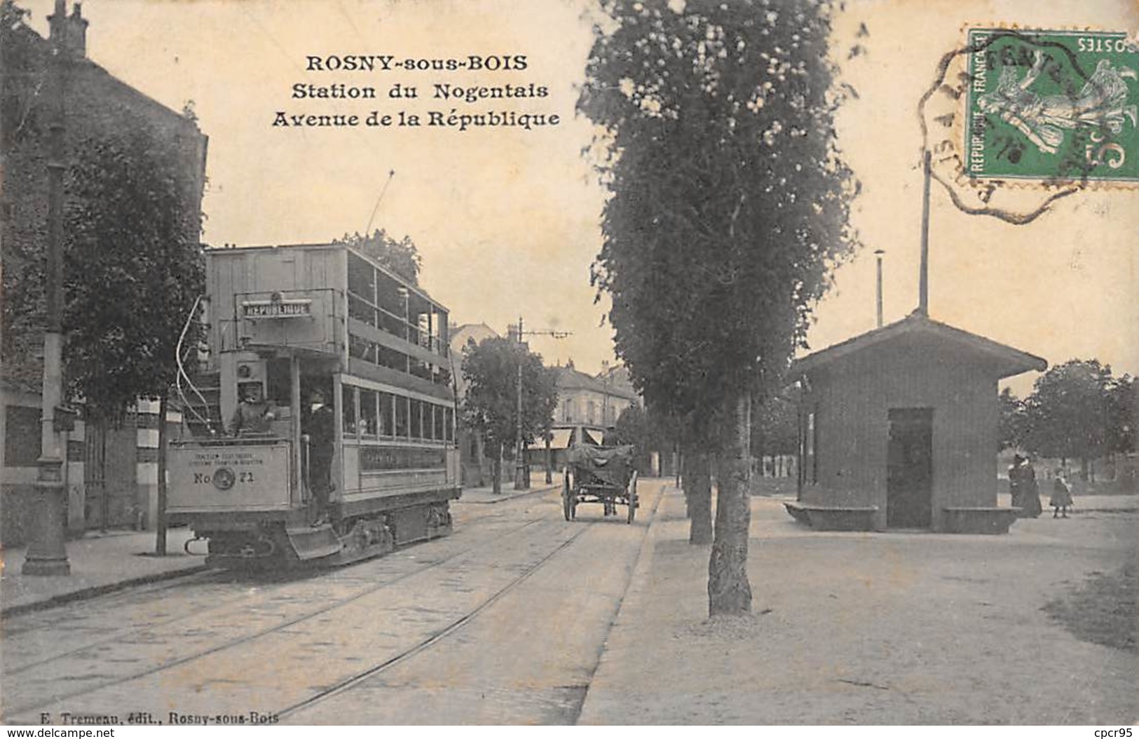 93.n°59531.rosny Sous Bois.station Du Nogentais.avenue De La République.tramway - Rosny Sous Bois