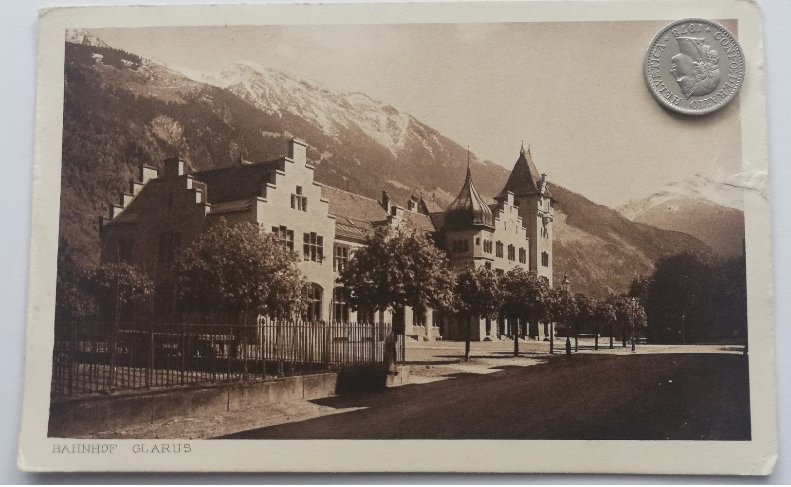 Glarus, GL, Bahnhof, 1931 - Other & Unclassified