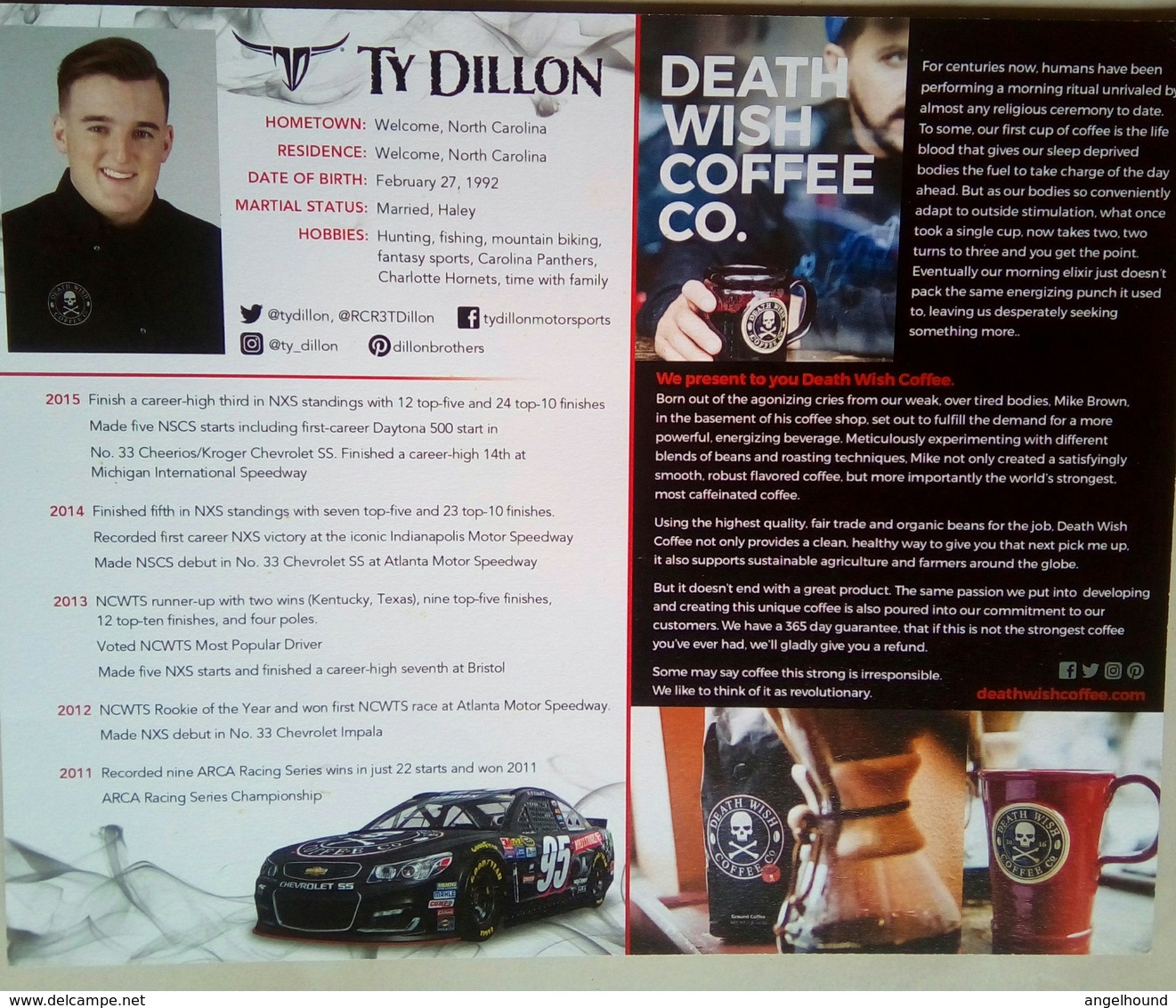 Death Wish Coffee Ty Dillon - Habillement, Souvenirs & Autres