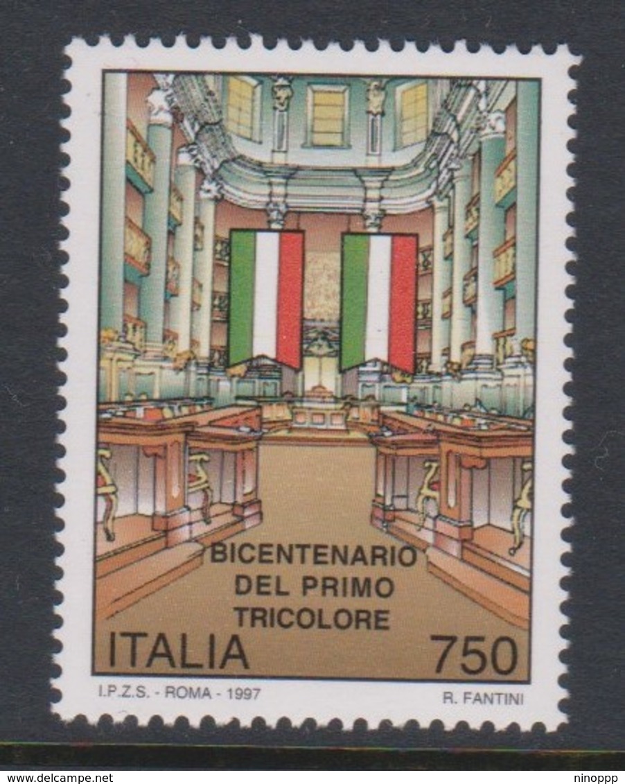 Italy Republic S 2258 1997 First National Flag Bicentenary ,mint Never  Hinged - 1991-00: Mint/hinged