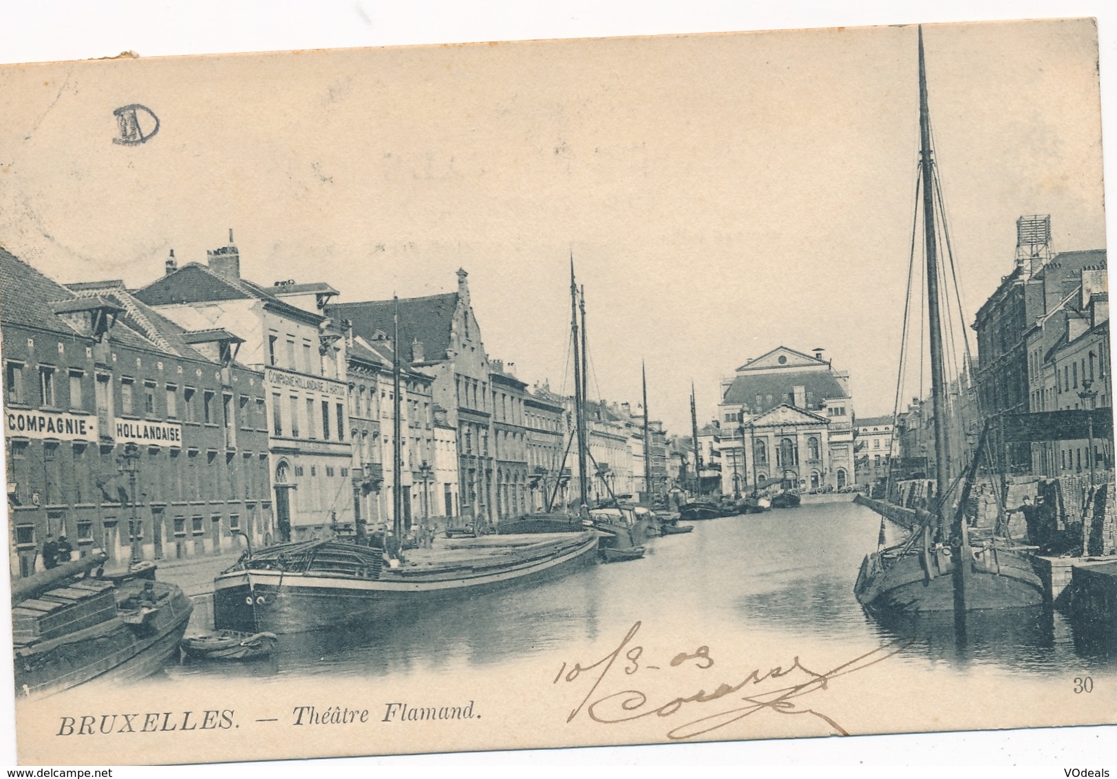 CPA - Belgique - Brussels - Bruxelles - Théâtre Flamand - Monuments, édifices